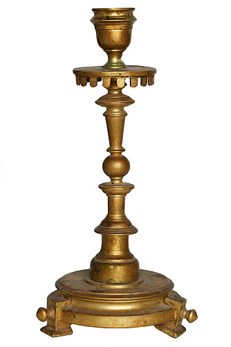 Подсвечник (бронза, начало ХХ века) 1900 г инфо 8981b.